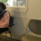 Shayla, who has made the five-hour drive from Texas to Louisiana twice, sits in the waiting room of the Hope Medical Group for Women in Shreveport, Louisiana, April 19, 2022. (Photo by FRANCOIS PICARD/AFP via Getty Images)
